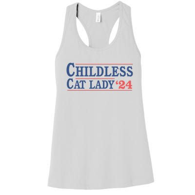 Childless Cat Lady Voting Election 2024 Usa Women's Racerback Tank