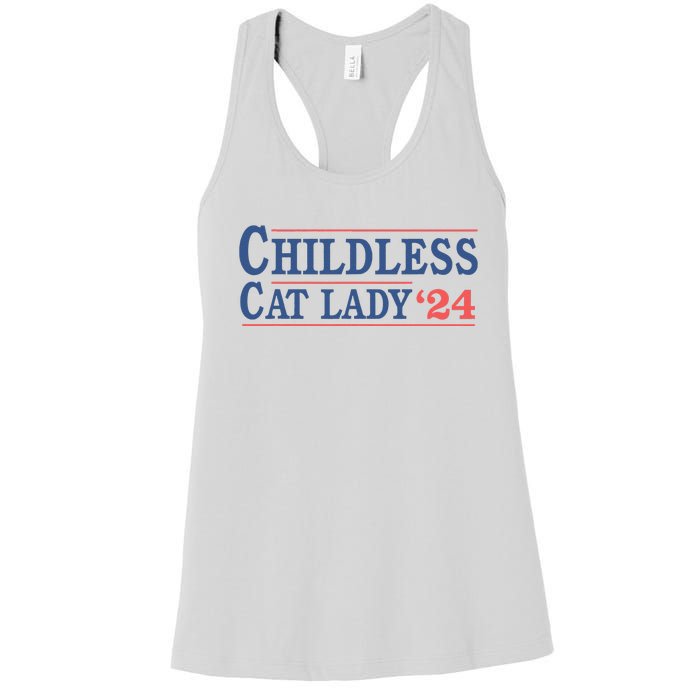 Childless Cat Lady Voting Election 2024 Usa Women's Racerback Tank