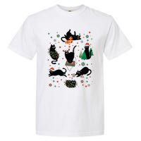 Cute Christmas Light Cat Funny Cat Lover Merry Christmas Garment-Dyed Heavyweight T-Shirt