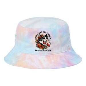 Childless Cat Ladies Against Fascism Feminist Tie Dye Newport Bucket Hat