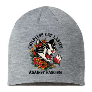 Childless Cat Ladies Against Fascism Feminist Sustainable Beanie