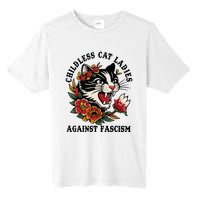 Childless Cat Ladies Against Fascism Feminist Tall Fusion ChromaSoft Performance T-Shirt