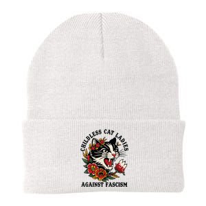 Childless Cat Ladies Against Fascism Feminist Knit Cap Winter Beanie