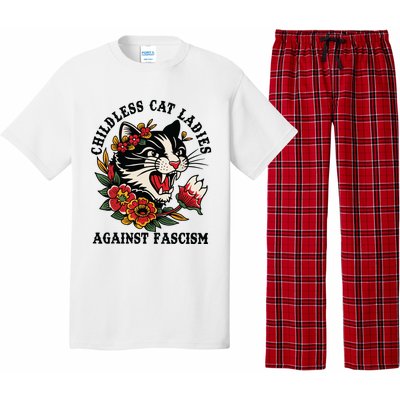 Childless Cat Ladies Against Fascism Feminist Pajama Set