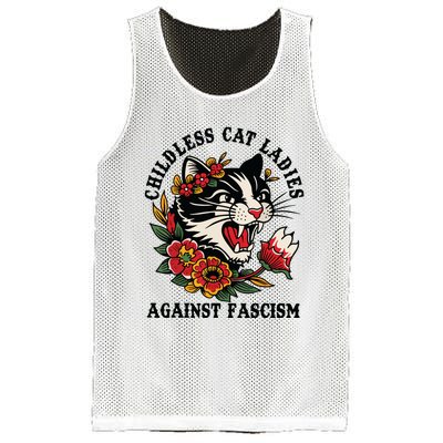 Childless Cat Ladies Against Fascism Feminist Mesh Reversible Basketball Jersey Tank