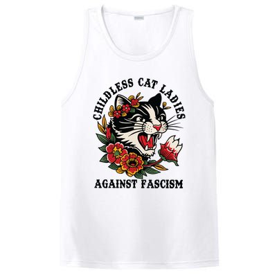 Childless Cat Ladies Against Fascism Feminist PosiCharge Competitor Tank