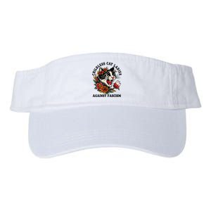 Childless Cat Ladies Against Fascism Feminist Valucap Bio-Washed Visor