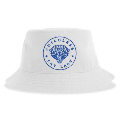 Childless Cat Lady Brave Proud Independent Apparel Sustainable Bucket Hat