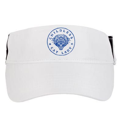 Childless Cat Lady Brave Proud Independent Apparel Adult Drive Performance Visor