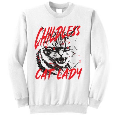 Childless Cat Lady Kamala For President 2024 Sweatshirt