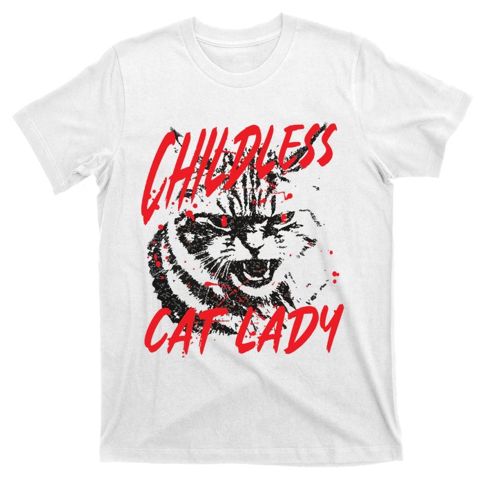 Childless Cat Lady Kamala For President 2024 T-Shirt