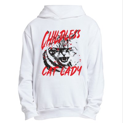 Childless Cat Lady Kamala For President 2024 Urban Pullover Hoodie