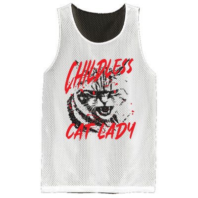 Childless Cat Lady Kamala For President 2024 Mesh Reversible Basketball Jersey Tank