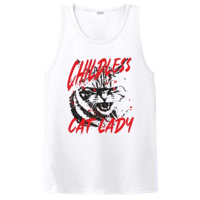 Childless Cat Lady Kamala For President 2024 PosiCharge Competitor Tank