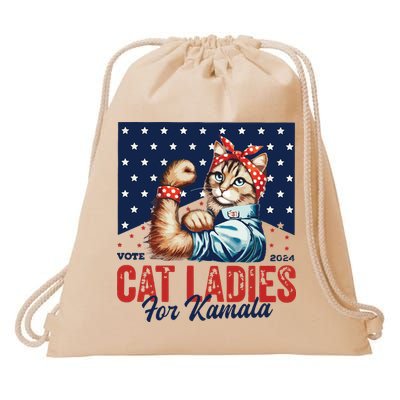 Childless Cat Ladies Drawstring Bag