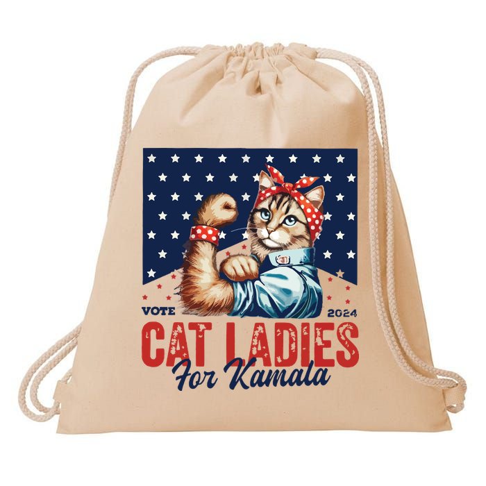Childless Cat Ladies Drawstring Bag