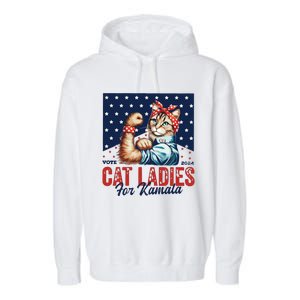 Childless Cat Ladies Garment-Dyed Fleece Hoodie