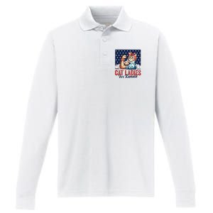 Childless Cat Ladies Performance Long Sleeve Polo