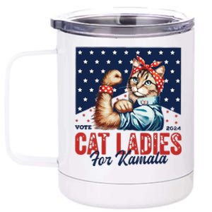 Childless Cat Ladies 12 oz Stainless Steel Tumbler Cup