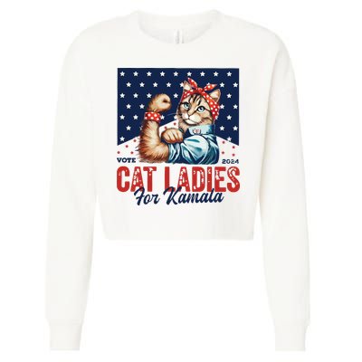 Childless Cat Ladies Cropped Pullover Crew