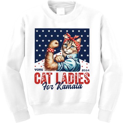 Childless Cat Ladies Kids Sweatshirt