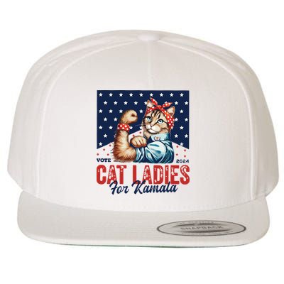 Childless Cat Ladies Wool Snapback Cap