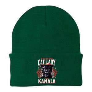 Childless Cat Lady For Kamala Harris 2024 President Election Knit Cap Winter Beanie