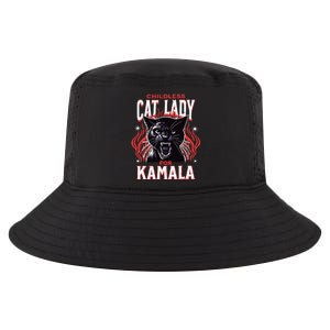 Childless Cat Lady For Kamala Harris 2024 President Election Cool Comfort Performance Bucket Hat