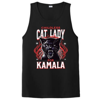 Childless Cat Lady For Kamala Harris 2024 President Election PosiCharge Competitor Tank