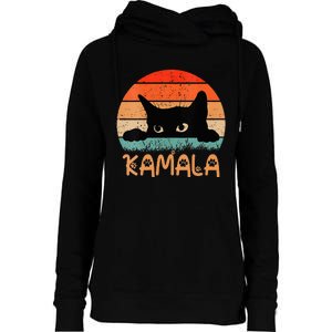 Childless Cat Ladies For Kamala Retro 2024 Womens Funnel Neck Pullover Hood