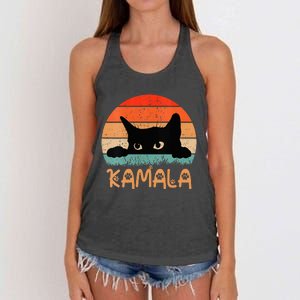 Childless Cat Ladies For Kamala Retro 2024 Women's Knotted Racerback Tank