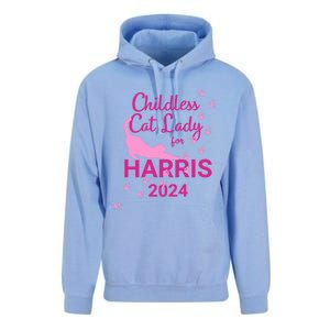 Childless Cat Lady For Harris 2024 Cat Lovers Kamala Harris 2024 Unisex Surf Hoodie