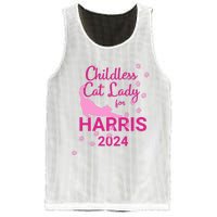 Childless Cat Lady For Harris 2024 Cat Lovers Kamala Harris 2024 Mesh Reversible Basketball Jersey Tank