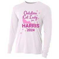 Childless Cat Lady For Harris 2024 Cat Lovers Kamala Harris 2024 Cooling Performance Long Sleeve Crew