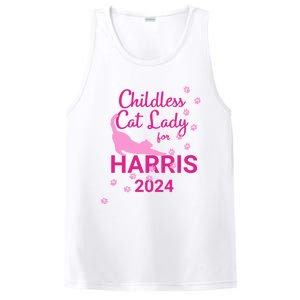 Childless Cat Lady For Harris 2024 Cat Lovers Kamala Harris 2024 PosiCharge Competitor Tank