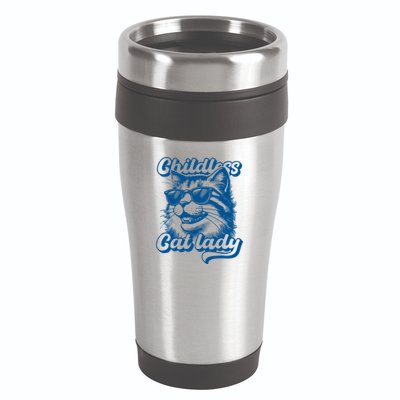 Childless Cat Ladies Against Fascism 16oz Travel Tumbler