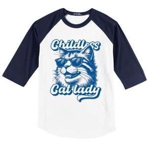 Childless Cat Ladies Against Fascism Baseball Sleeve Shirt