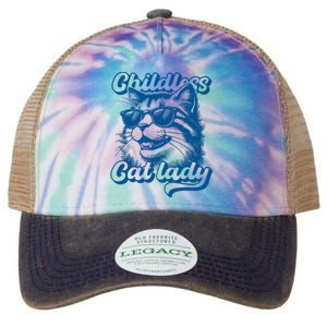 Childless Cat Ladies Against Fascism Legacy Tie Dye Trucker Hat