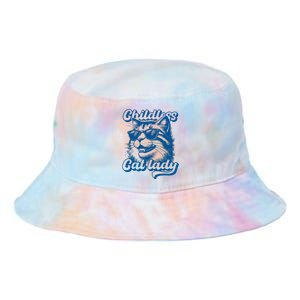 Childless Cat Ladies Against Fascism Tie Dye Newport Bucket Hat