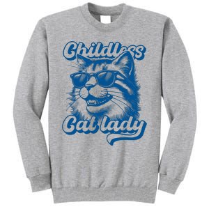 Childless Cat Ladies Against Fascism Tall Sweatshirt