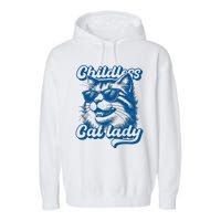 Childless Cat Ladies Against Fascism Garment-Dyed Fleece Hoodie