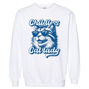 Childless Cat Ladies Against Fascism Garment-Dyed Sweatshirt