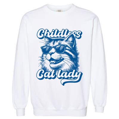 Childless Cat Ladies Against Fascism Garment-Dyed Sweatshirt