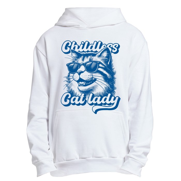 Childless Cat Ladies Against Fascism Urban Pullover Hoodie