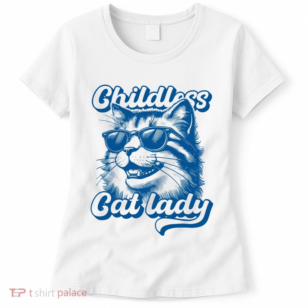 Childless Cat Ladies Against Fascism Womens T-Shirt