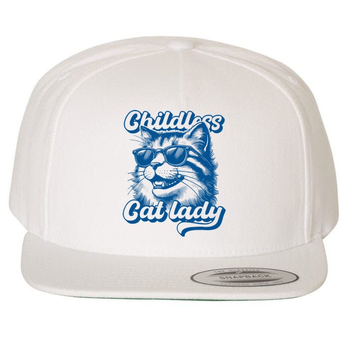 Childless Cat Ladies Against Fascism Wool Snapback Cap