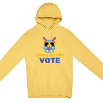 Childless Cat Ladies Voting Premium Pullover Hoodie