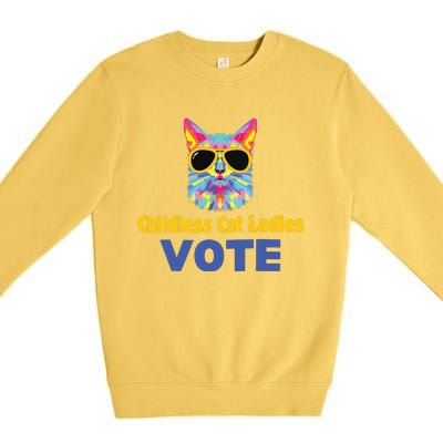 Childless Cat Ladies Voting Premium Crewneck Sweatshirt