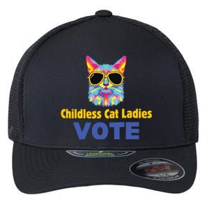 Childless Cat Ladies Voting Flexfit Unipanel Trucker Cap