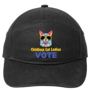 Childless Cat Ladies Voting 7-Panel Snapback Hat